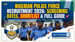 Nigerian Police Force Recruitment 2026: Screening Dates & Shortlist