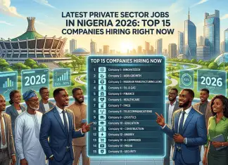 Latest Private Sector Jobs in Nigeria 2026: Top 15 Companies Hiring Right Now Latest Private Sector Jobs in Nigeria 2026: Top 15 Companies Hiring Right Now