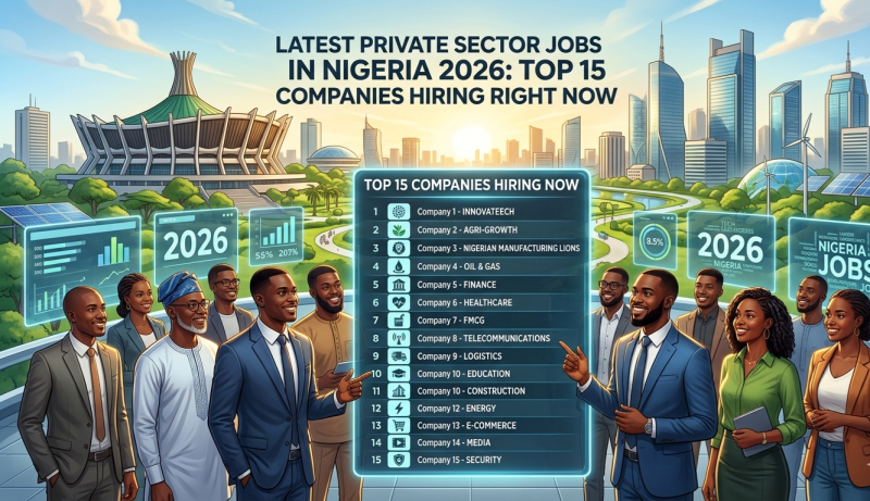 Latest Private Sector Jobs in Nigeria 2026: Top 15 Companies Hiring Right Now