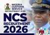 Nigeria Customs Service (NCS) Recruitment 2026: Online Application Portal & Screening Dates