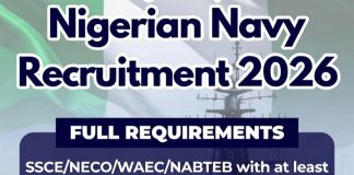 Nigerian Navy Recruitment 2026: Full Requirements, Deadline & Salary Structure