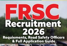 FRSC Recruitment 2026: Requirements, Road Safety Officers & Full Application Guide FRSC Recruitment 2026: Requirements, Road Safety Officers & Full Application Guide