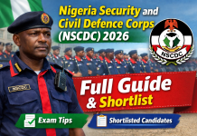 Nigeria Security and Civil Defence Corps (NSCDC) 2026: Full Guide & Shortlist