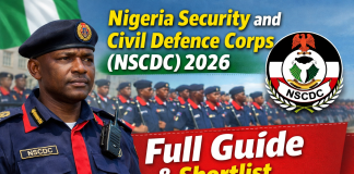 Nigeria Security and Civil Defence Corps (NSCDC) 2026: Full Guide & Shortlist