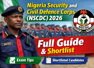 Nigeria Security and Civil Defence Corps (NSCDC) 2026: Full Guide & Shortlist