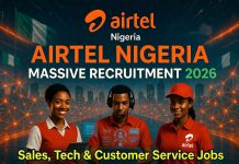 Airtel Nigeria Massive Recruitment 2026: Sales, Tech & Customer Service Jobs Airtel Nigeria Massive Recruitment 2026: Sales, Tech & Customer Service Jobs