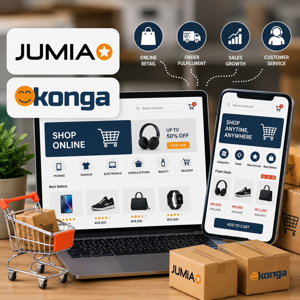 E-commerce & Online Retail Management Jobs Nigeria, Jumia, Konga & Others